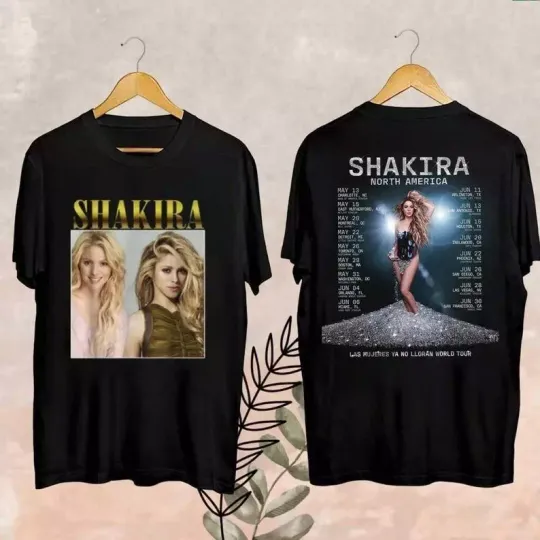 Discover Shakira World Tour 2025 Merch, Shakira Shirt, Shakira Las Mujeres Ya No Lloran W
