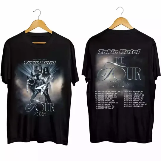 Discover Tokio Hotel Tour 2025 Shirt, Band Fan Concert T-Shirt
