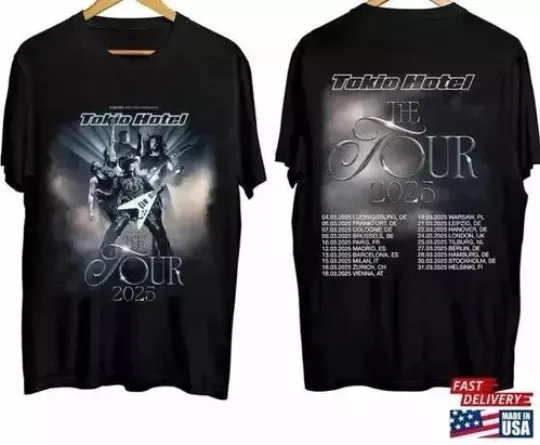 Discover Tokio Hotel Tour 2025 Shirt, Band Fan Concert T-Shirt