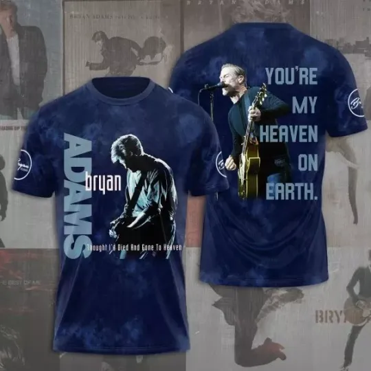 Discover Bryan Adams 3D T Shirt, Bryan Adams Tour 2025 Gift For Fans