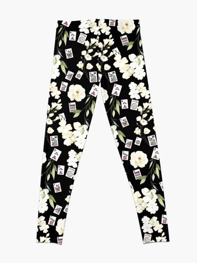 Discover Floral MahJong Leggings, Majong Leggings, Mahjong Leggings
