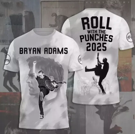 Discover Bryan Adams Roll With The Punches 2025 Shirt