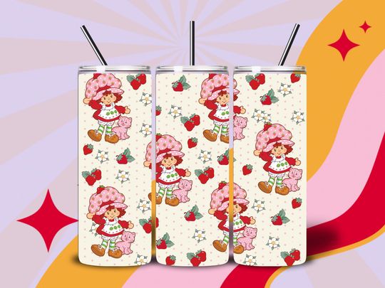 Discover strawberry w/ strawberries 20oz tumbler