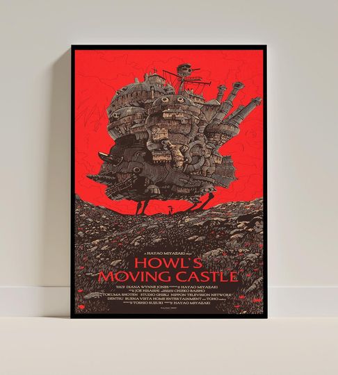 Discover Howl's Moving Castle Canvas Print , Howl And Karushifa Wall Art