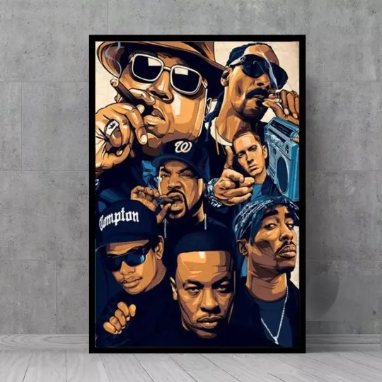 Discover Hip Hop,American Rapper Music Singer Poster Wall Art Decor