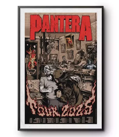 Discover Poster Mayhem Skull Band Tour 2025 Poster, gift for fans