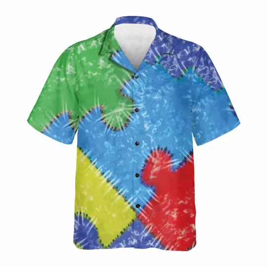 Discover Autism Colorful Pieces Hawaiian Shirt Beach Shirts Design Funny Gift Summer