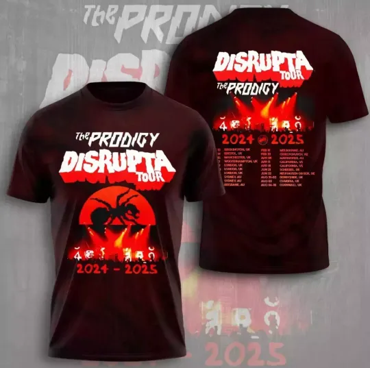 Discover The Prodigy 2025 Tour 3D T-Shirt