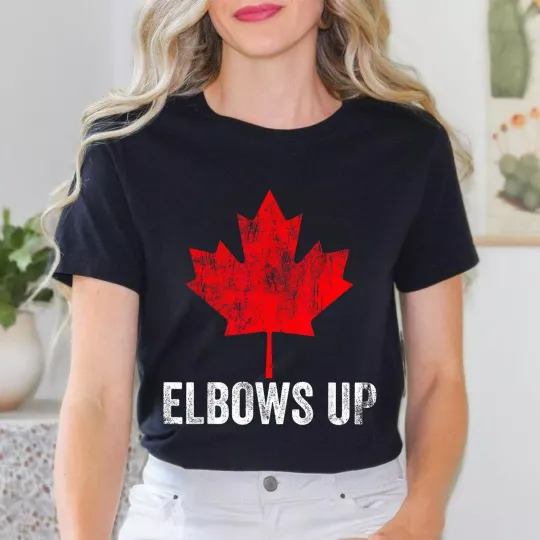 Discover Elbows Up Canada True North Strong and Free Proud Canadian Unisex T-Shirt