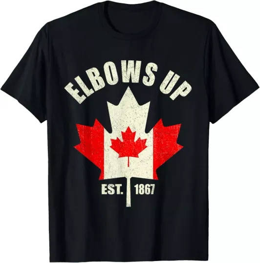 Discover Elbows Up Canada Est 1867 Proud Canadian Strong Canada T-Shirt