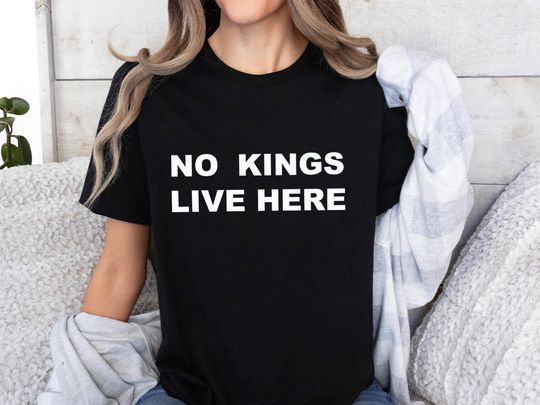 Discover No Kings in America Shirt, Anti-Trump, Protest Shirt, Democracy Tee, Protest, Gift for Anti-MAGA, Patriotic Tee, Liberal Shirt