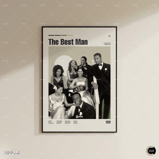 Discover The Best Man, Malcolm Lee, Retro Movie Poster