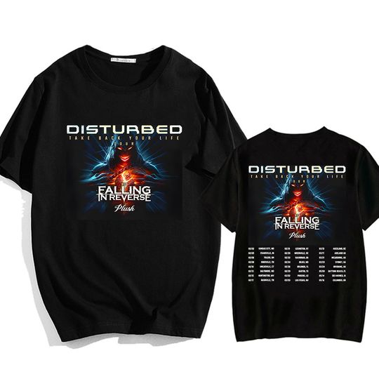 Discover Disturbed Take Back Your Life Tour T-shirts Hip Hop