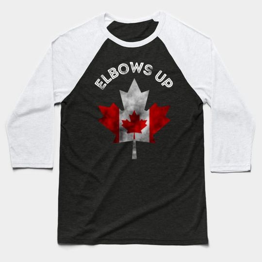 Discover Elbows Up Canada Proud Canadian - Elbows Up Canada - Baseball T-Shirt