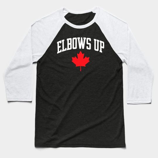 Discover Elbows Up Canada Proud Canadian - Elbows Up Canada - Baseball T-Shirt