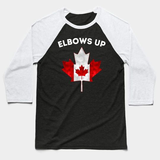 Discover Elbows Up Canada Proud Canadian - Elbows Up Canada - Baseball T-Shirt