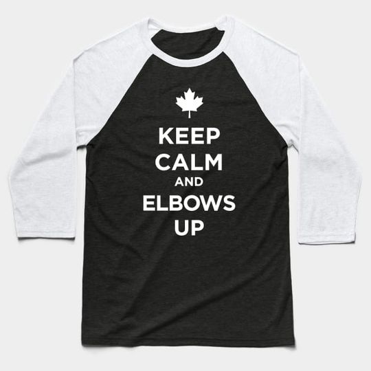 Discover Keep Calm And Elbows Up - Elbows Up - Baseball T-Shirt