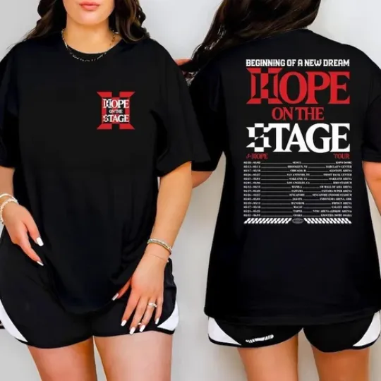 Discover J Hope Tour 2025 T-Shirt  J Hope Hope On The Stage Tour Shirt  ..