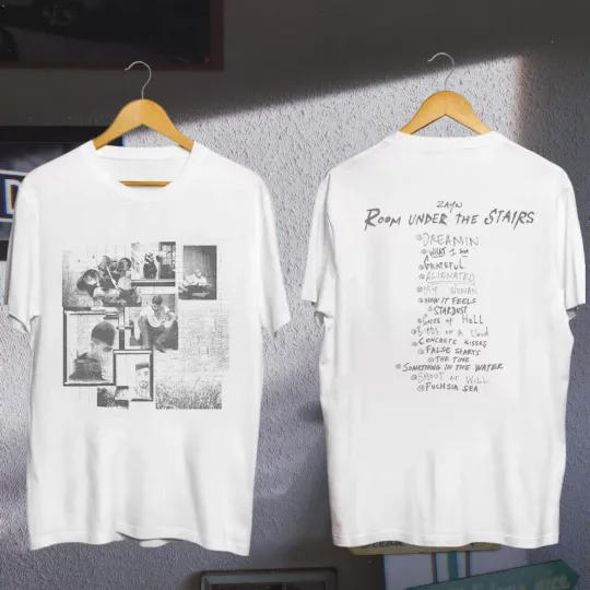 Discover Room Under The Stairs Tracklist T-shirt  Zayn Fan Gifts  Zayn Concert