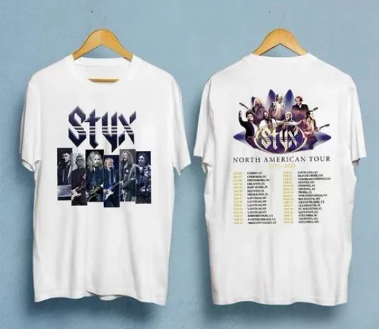 Discover Styxs Shirt  Styxs Band World Tour Dates and Setlist Tour Concert 2024 2025