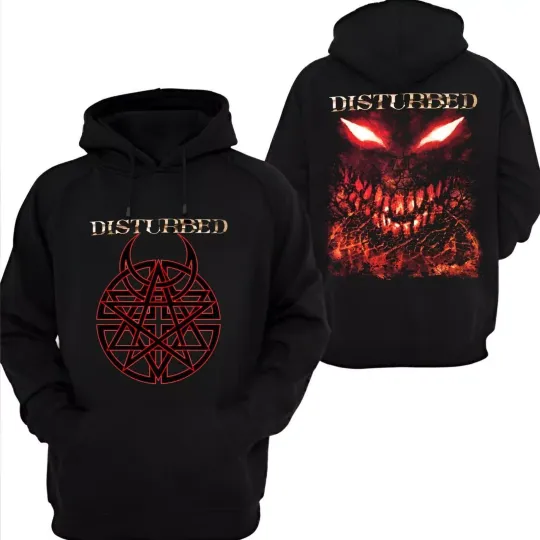 Discover New Rare Disturbed Band Cotton Black All Size Hoodie 3D