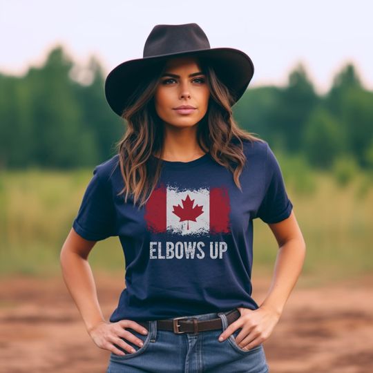 Discover Elbows Up Canada Shirt | Canada Strong | Support Canada | Anti Tarrifs