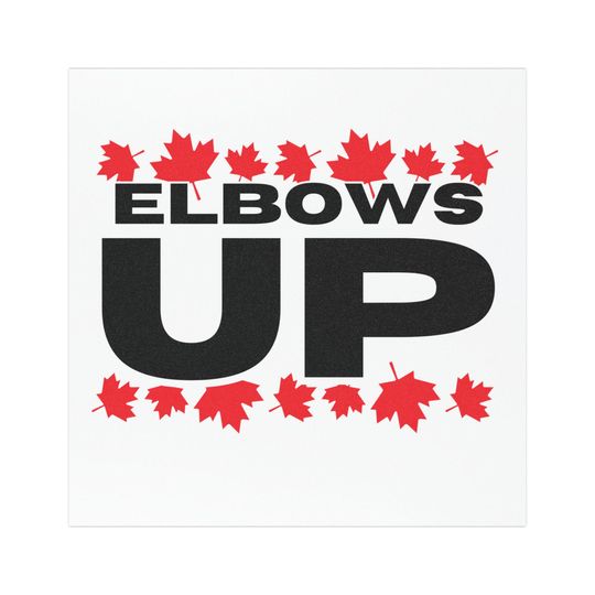 Discover Elbows Up Car Magnet Canadian Pride Bumper Sticker