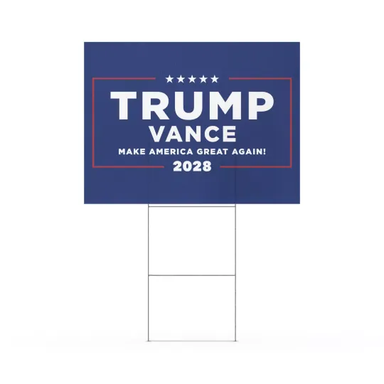 Discover Trump/Vance 2028 Yard Sign - Durable Weatherproof Campaign Sign