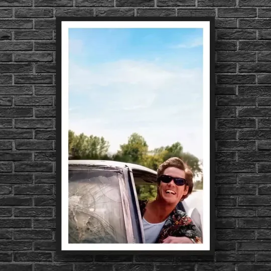 Discover Close Call Ace Ventura 2 Movie Poster Peeky Bush Jim Carrey dumb and dumber