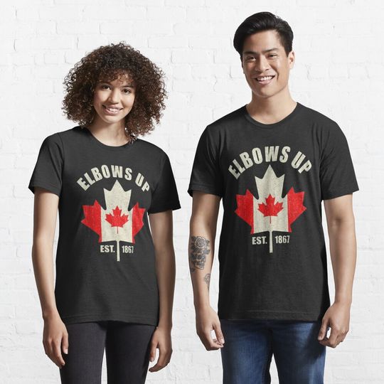 Discover Elbows Up Canada Est 1867 Proud Canada Essential T-Shirt