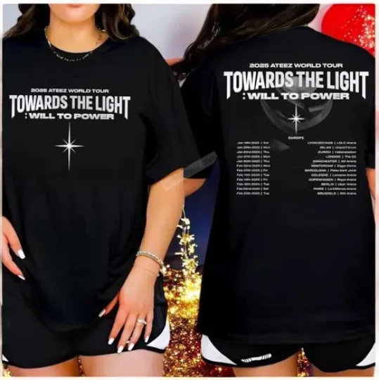 Discover Ateez World Tour 2025 Towards The Light Will to Power Shirt