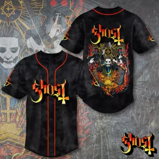 Discover Ghost Band Baseball Jersey - Hot Tour 2025 Merch - Good for Music