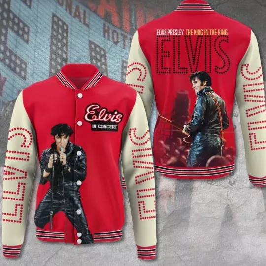Discover Elvis Presley Varsity Jacket –  Baseball Jacket