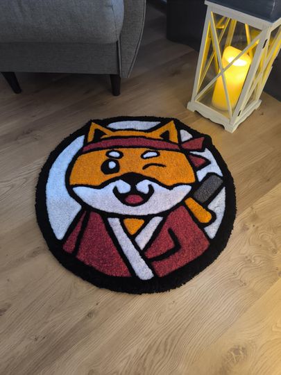 Discover Animal Rug Tufted, Anime Rug Carpet, Nature Round Rug, Japanes Anime Tufting Rug, Oval Shape Rug, Shiba Inu Japan Rug