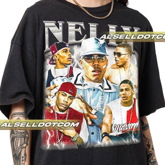 Discover Nelly Rapper Vintage Shirt