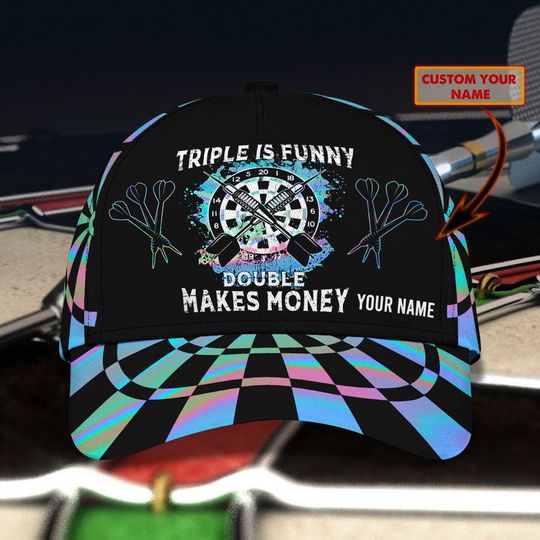 Discover 3D All Over Printed Dart Hologram Cap Hat