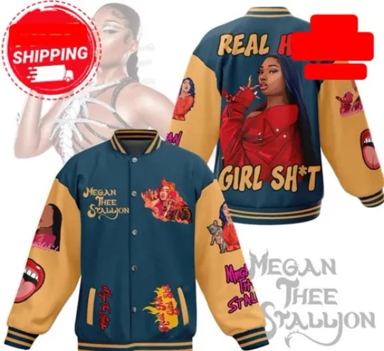 Discover Megan Three Stallion Baseball Jacket For fan
