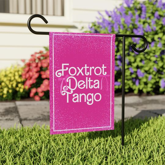 Discover Foxtrot Delta Tango Flag, FDT Garden Flag, Subtle Anti Trump Flag