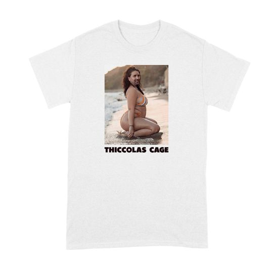Discover Humorous Thiccolas Cage Nicolas Shirt for Meme Lovers