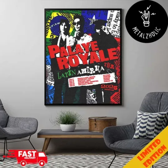 Discover Palaye Royale De@Th Or Glory Tour 2025 Latin America Poster No Frame