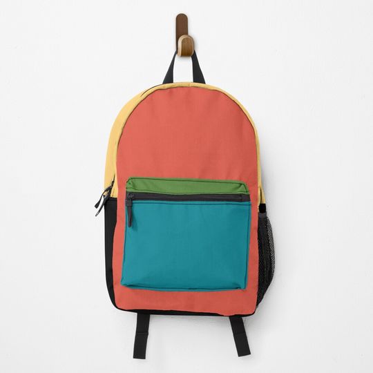 Discover Multicolor Colorblock Bag Backpack