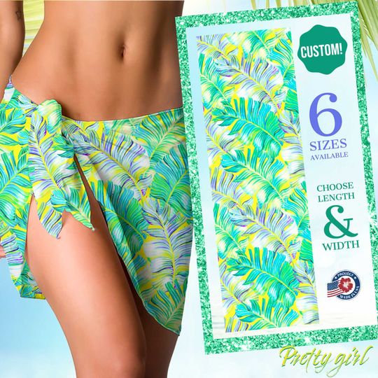 Discover Coqueta Sarong for women Skirt CHIFFON Pareo Beach bride squad matching