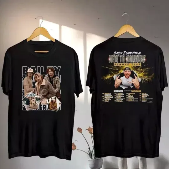 Discover Bailey Zimmerman 2025 Tour Shirt, Bailey Zimmerman New To Country Concert