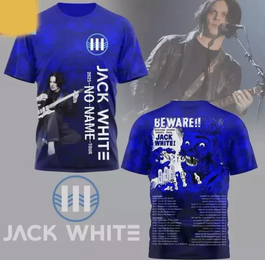 Discover JackWhite 2025 No Name Tour 3D T-Shirt