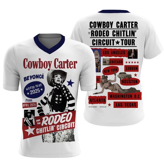 Discover Beyoncé 2025 Cowboy Carter tour 3D T-Shirt