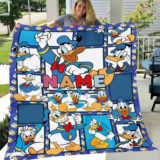 Discover Personalized Duck Fleece Blanket, Duck Blanket