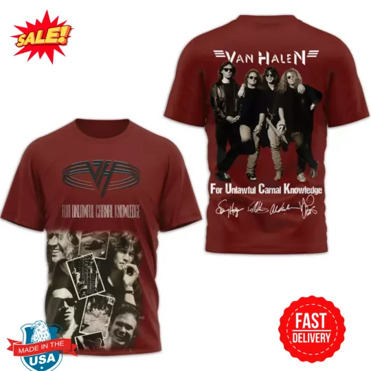 Discover van For Unlawful Carnal Knowledge 3D Shirt
