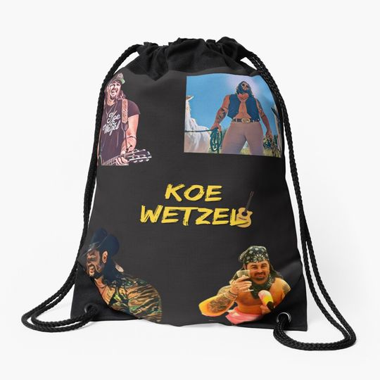 Discover Koe Wetzel Sticker Drawstring Bag, Gift For Fan