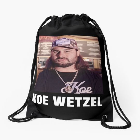 Discover Vintage Retro Koe Wetzel Drawstring Bag, Gift For Fan