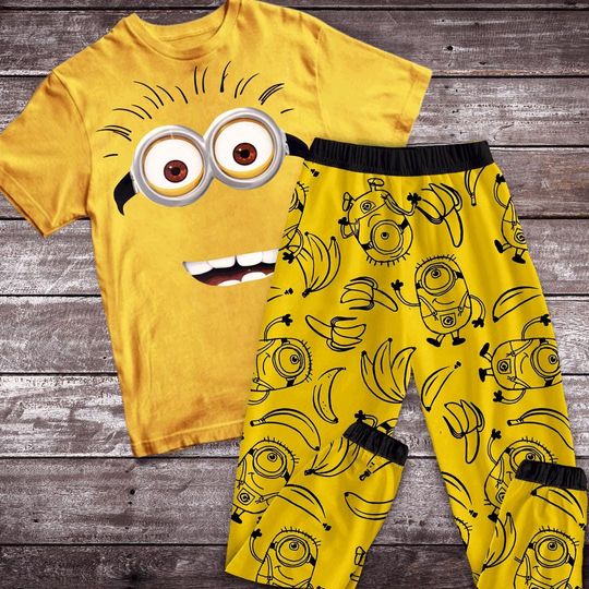 Discover Minions Pajama Set - Funny Cartoon Family PJs
